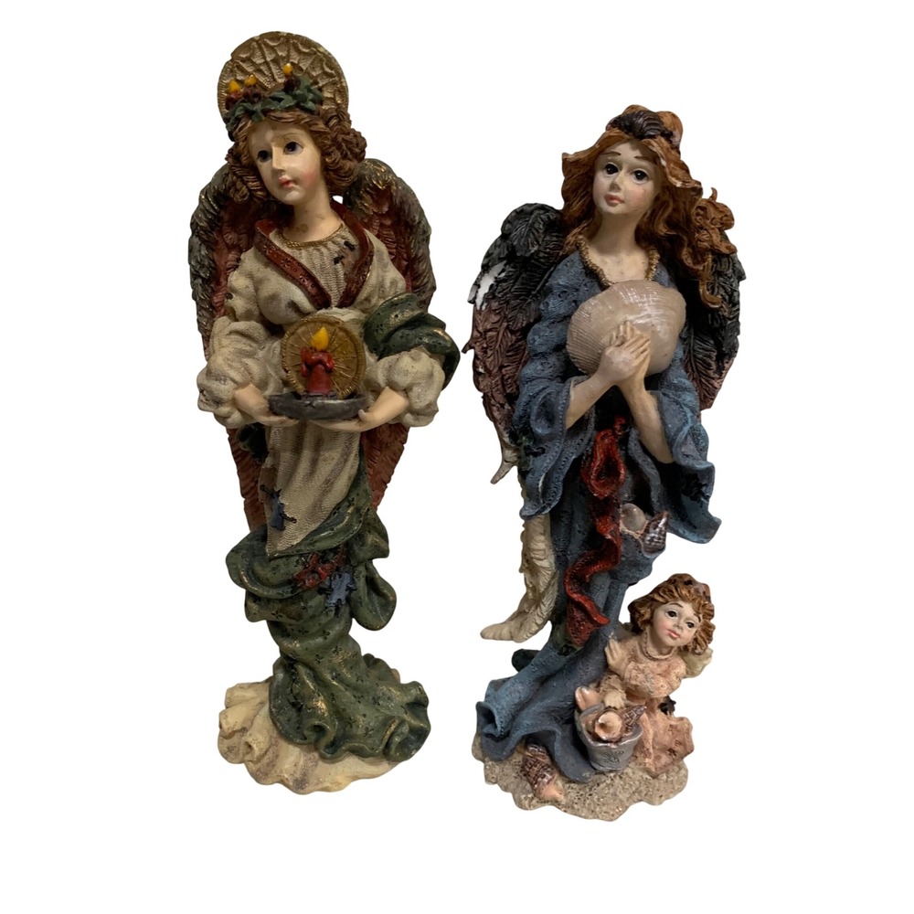 Boyds Bears Folkstone Collection Angels Illumina‎ & Oceania 1994 1996 Set of 2